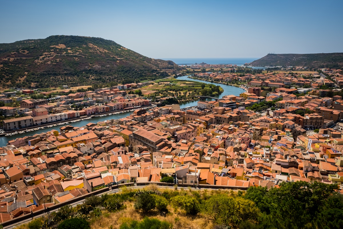 Bosa, Sardinie, Itálie  