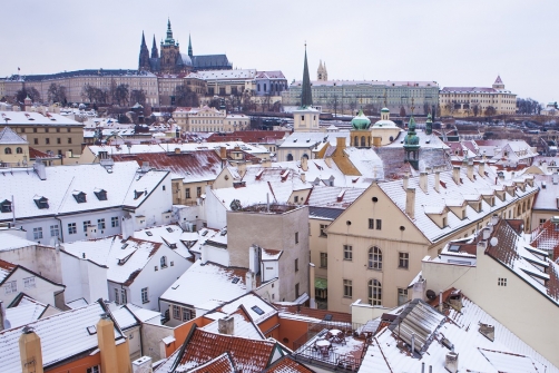 Snowy Prague