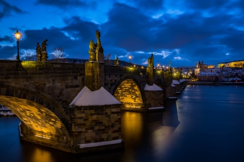 Prague in the winter