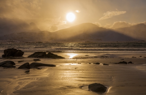 Sunset on the beach