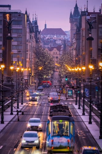 Winter morning in Prague